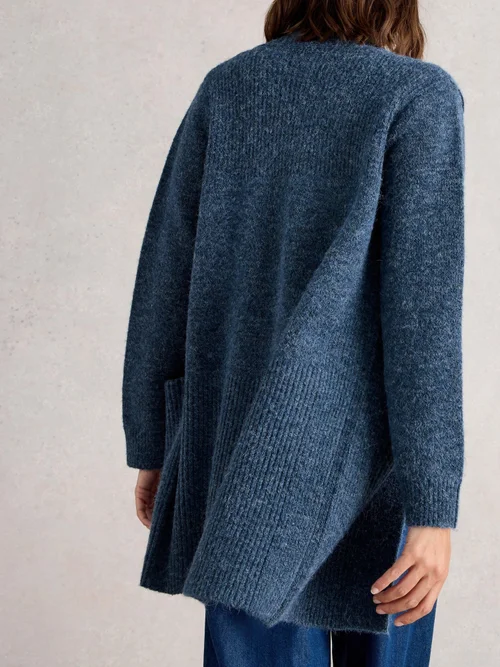 Cardigan Long Erin - Dk Blue - XL Image 4