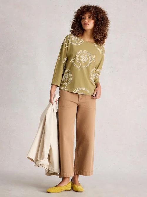 Haut Demi-Dolman - Green Pr - 52 Image 2