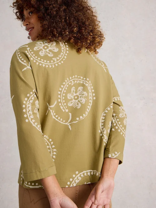 Haut Demi-Dolman - Green Pr - 52 Image 4
