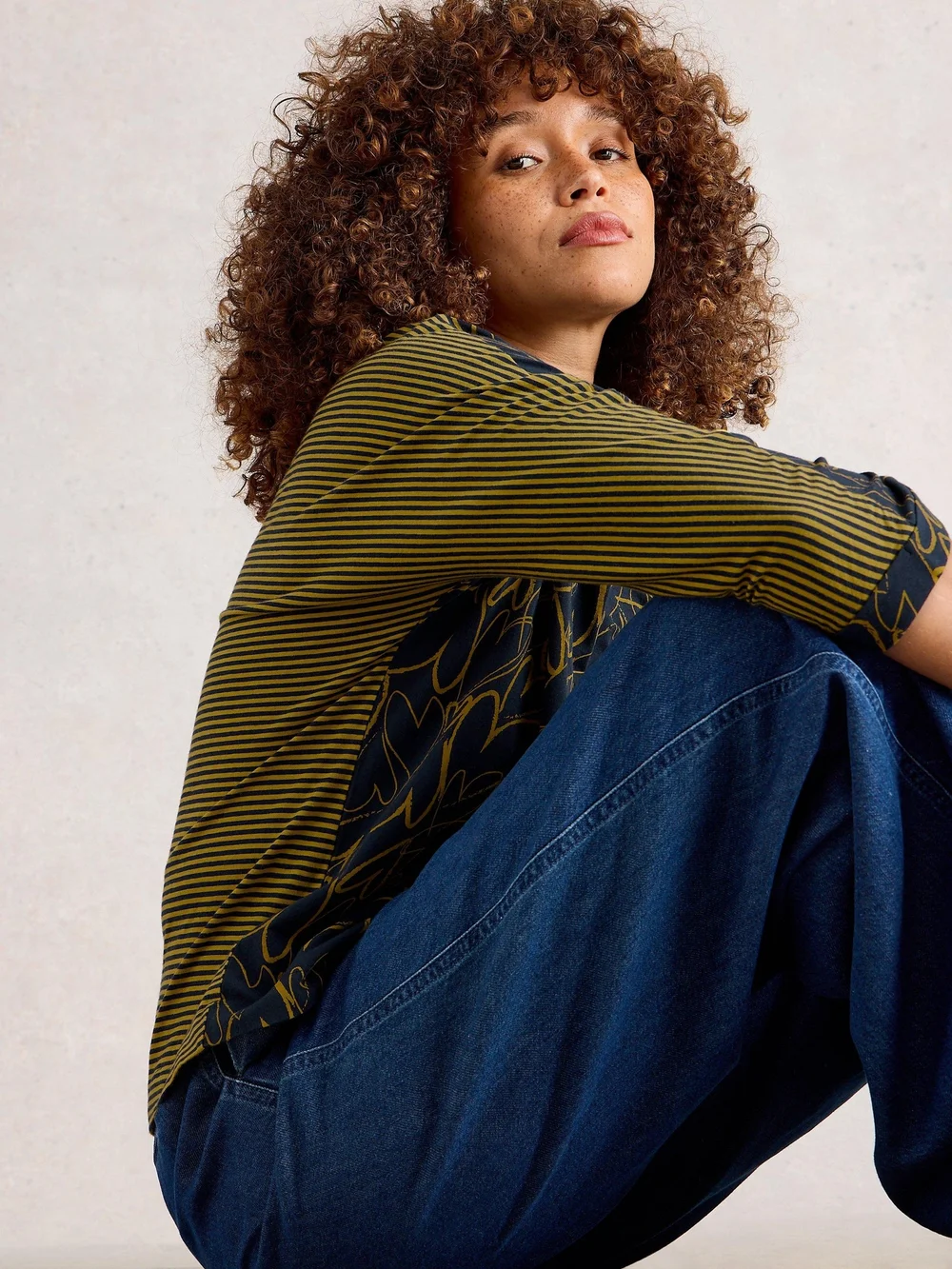 Haut Demi-Dolman - Navy Multi - 52 Image 1