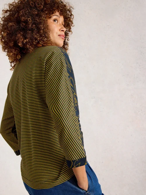 Haut Demi-Dolman - Navy Multi - 42 Image 4