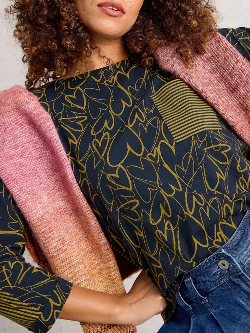 Haut Demi-Dolman - Navy Multi - 52 Image 3