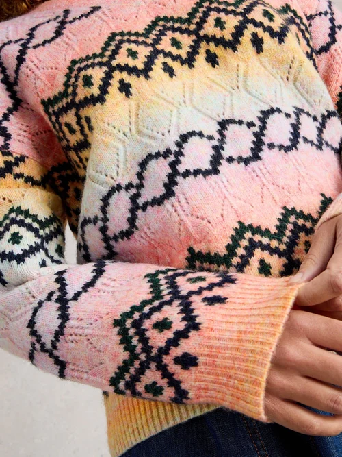 Pull Pointelle Spacedye - Pink Mlt - 52 Image 3