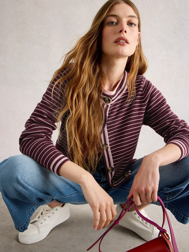 Cardigan Charlotte À Rayures