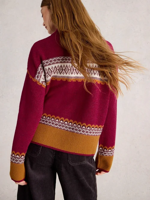 Pull Millie Fairisle - Pink Mlt - 52 Image 4