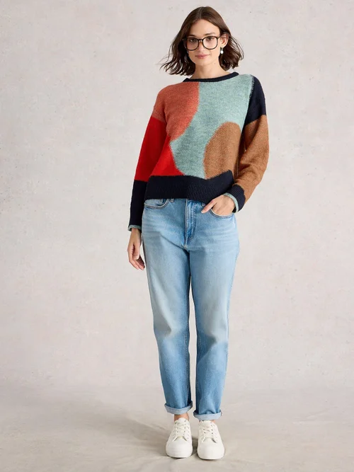 Pull Abstrait Freya - Navy Multi - 46 Image 2