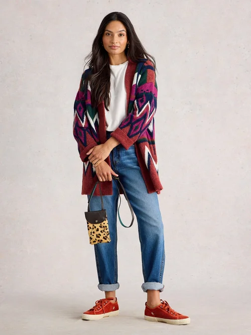 Cardigan Abstract Alice - Plum Mlt - XL Image 2