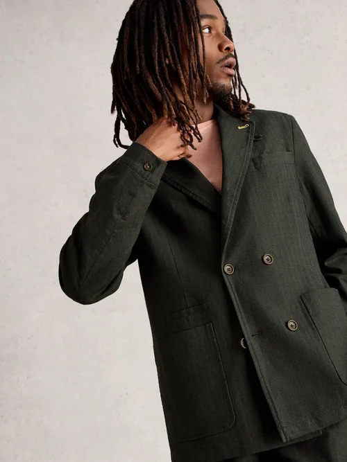 Blazer À Chevrons - Khaki Grn - 46 Image 1