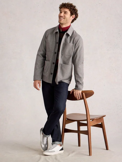 Veste De Travail À Motif Pied-De-Poule - Grey Mlt - XXL Image 2