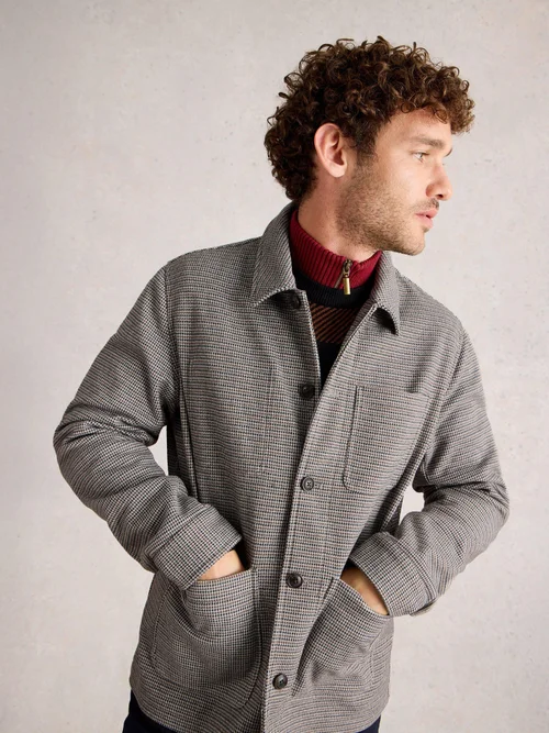 Veste De Travail À Motif Pied-De-Poule - Grey Mlt - XL Image 1