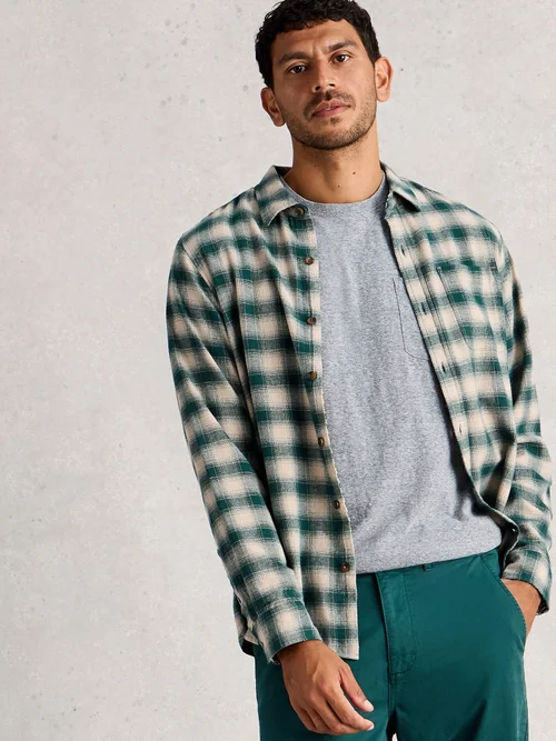 Chemise à carreaux bicolore Ludlow - Dk Green - XXXL Image 3