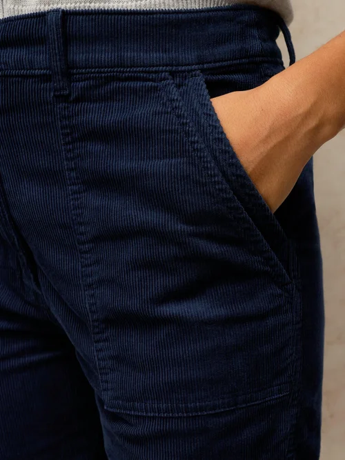 Pantalon Twister En Velours Côtelé - Dark Navy - 52/R Image 3
