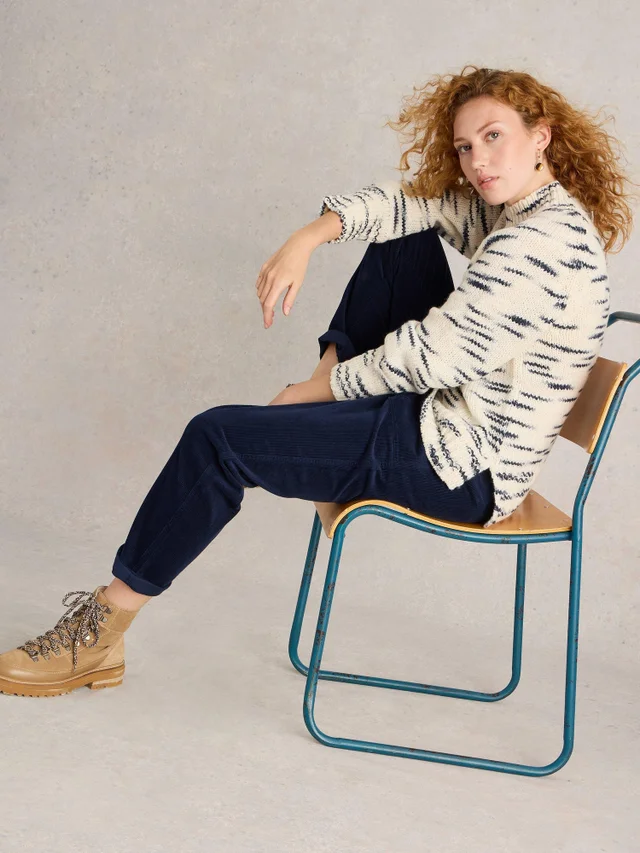 Pantalon Twister En Velours Côtelé