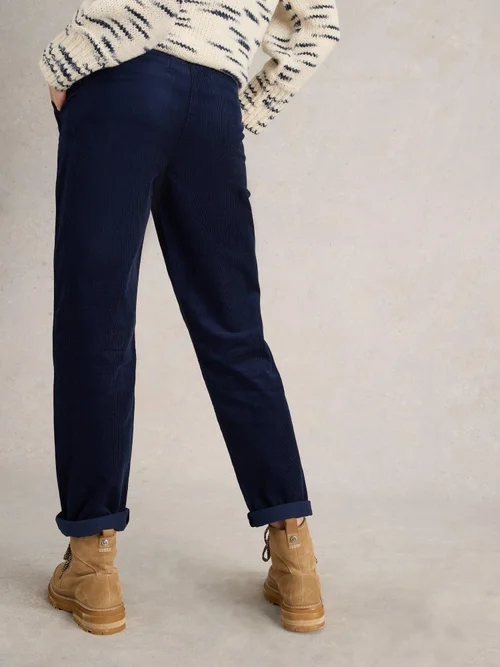 Pantalon Twister En Velours Côtelé - Dark Navy - 52/R Image 4