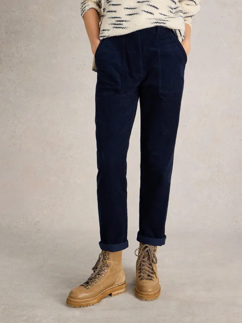 Pantalon Twister En Velours Côtelé - Dark Navy - 52/R Image 3