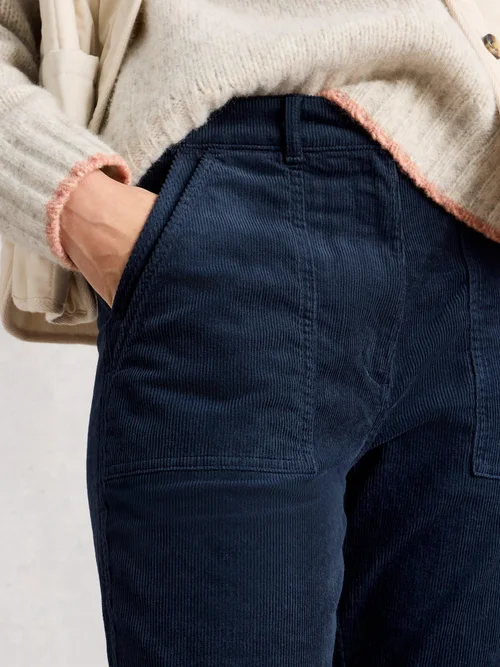Pantalon Twister En Velours Côtelé - Dark Navy - 52/R Image 3