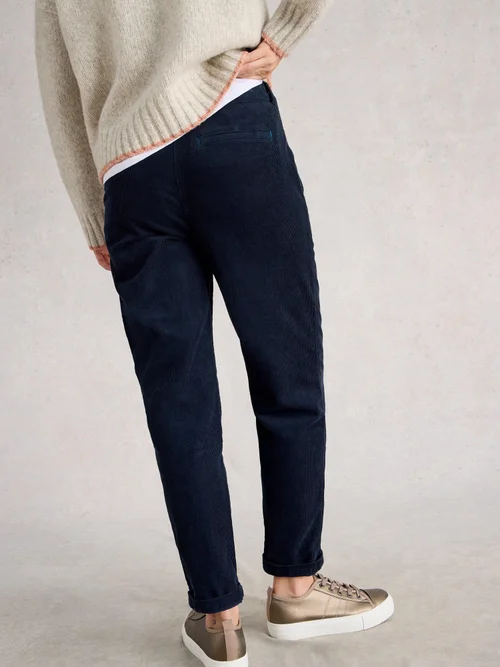 Pantalon Twister En Velours Côtelé - Dark Navy - 52/R Image 4