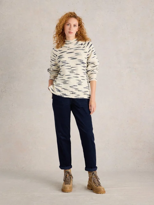 Pantalon Twister En Velours Côtelé - Dark Navy - 52/R Image 2
