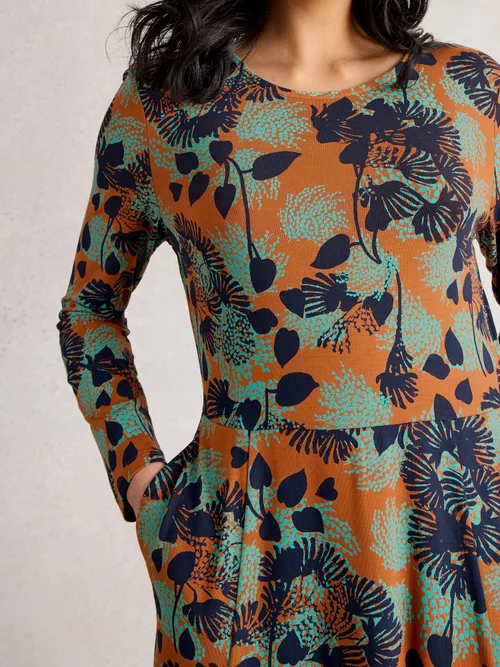 Robe en jersey Madeline - Orange Mlt - 52/R Image 3
