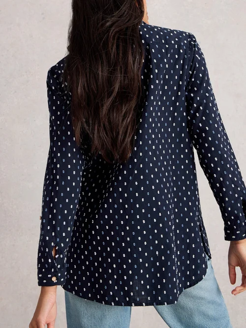 Chemise Longue Sophie - Navy Multi - 40/R Image 4
