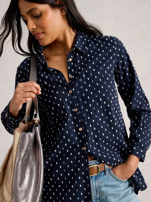 Chemise Longue Sophie - Navy Multi - 40/R Image 3
