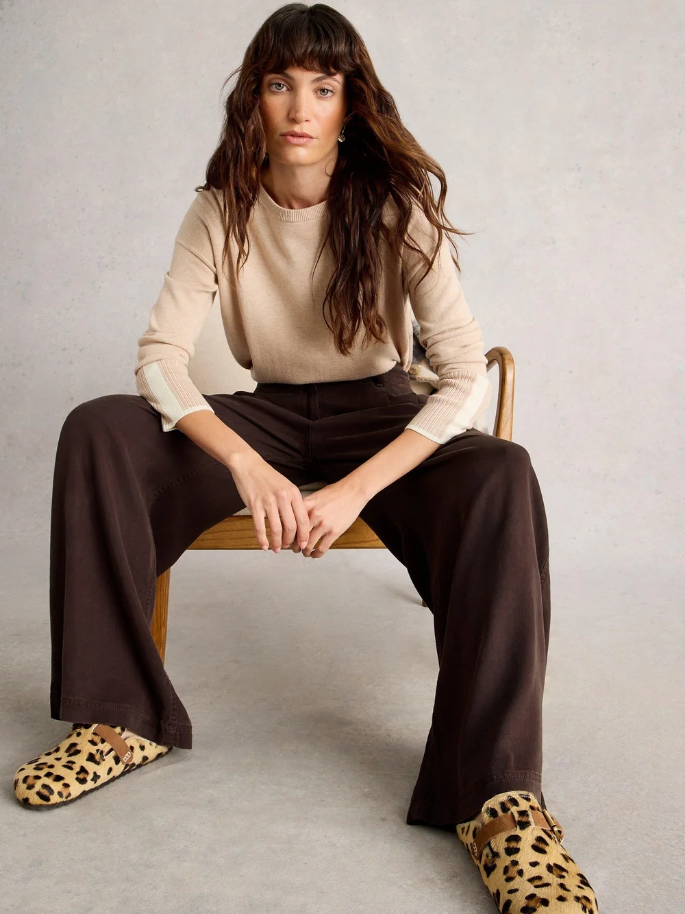 Pantalon Large Sasha - Dk Brown - 48/R Image 1