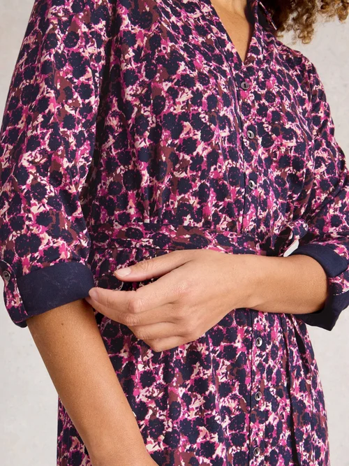 Robe Chemise En Jersey Annie - Pink Mlt - 48/R Image 3