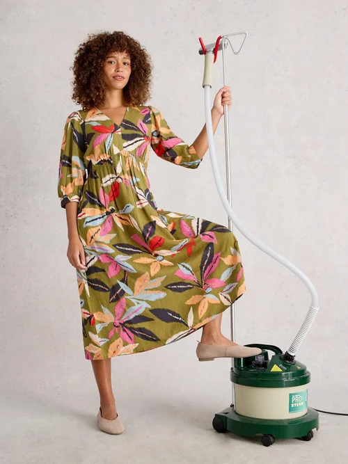 Robe Midi Lucy - Green Mlt - 52/R Image 1