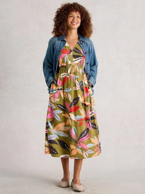 Robe Midi Lucy - Green Mlt - 52/R Image 2