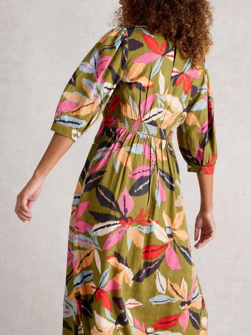 Robe Midi Lucy - Green Mlt - 52/R Image 4