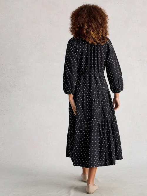 Robe Midi Gina - Blk Mlt - 36/R Image 4