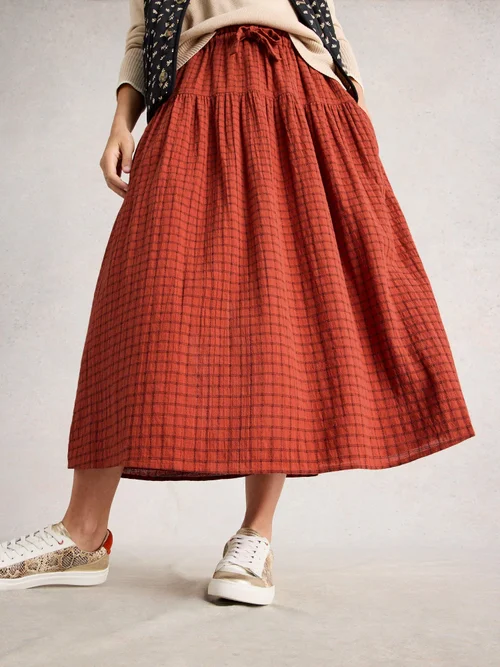 Jupe Midi Seema - Mid Orange - 40 Image 3
