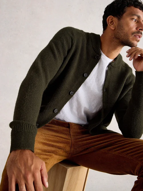 Cardigan Bomber - Dk Green - XXL Image 1