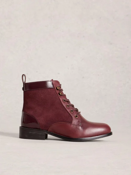 Bottines En Cuir Marion - Deep Red - 41 Image 1