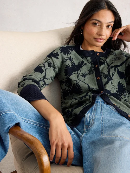Cardigan Imprimé Lulu - Green Pr - 52 Image 1