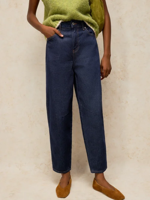 Jean Aubrey À Jambe Tonneau - Dk Denim - 52/R Image 1