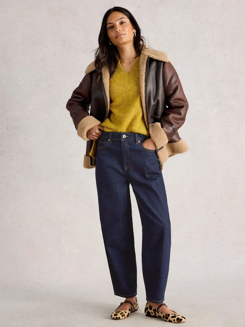 Jeans Aubrey Barrel-Fit - Dk Denim - 52/R Image 1