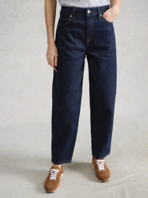 Jean Aubrey À Jambe Tonneau - Dk Denim - 52/R Image 2