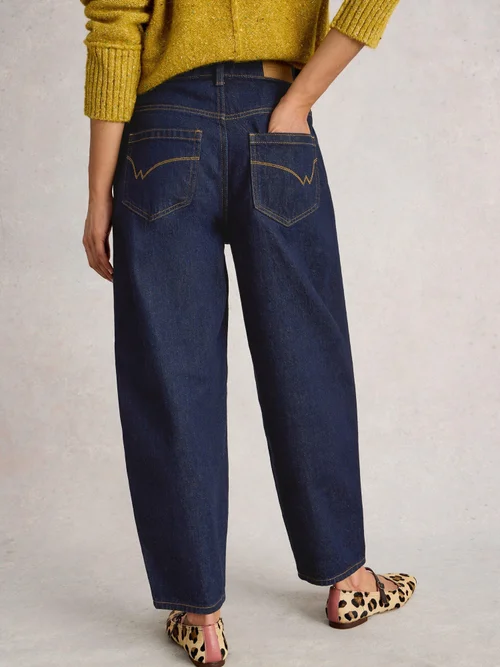Jeans Aubrey Barrel-Fit - Dk Denim - 52/R Image 4