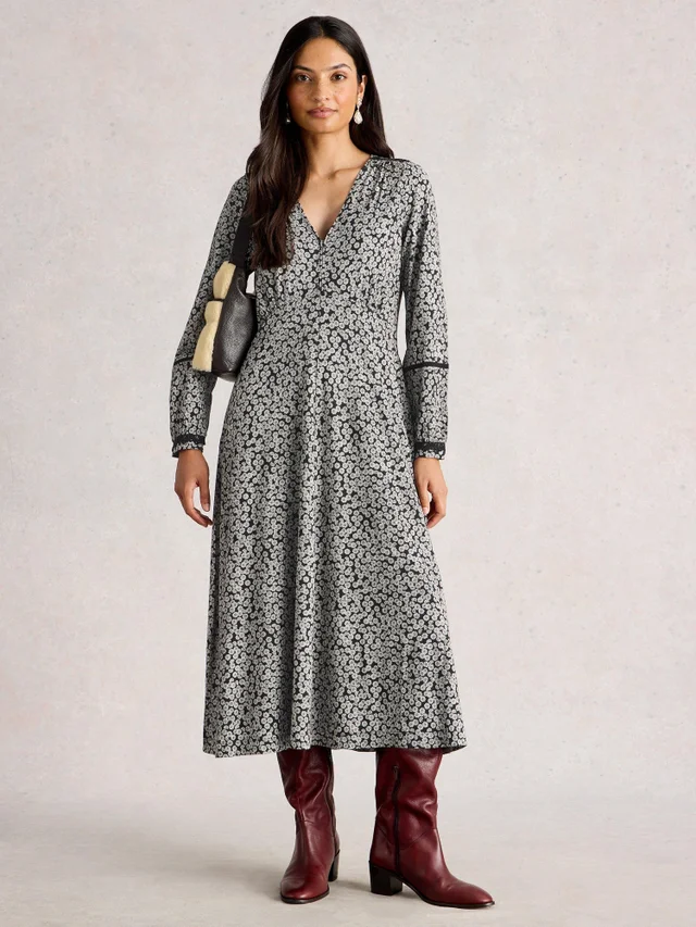 Robe En Jersey Dentelle Megan