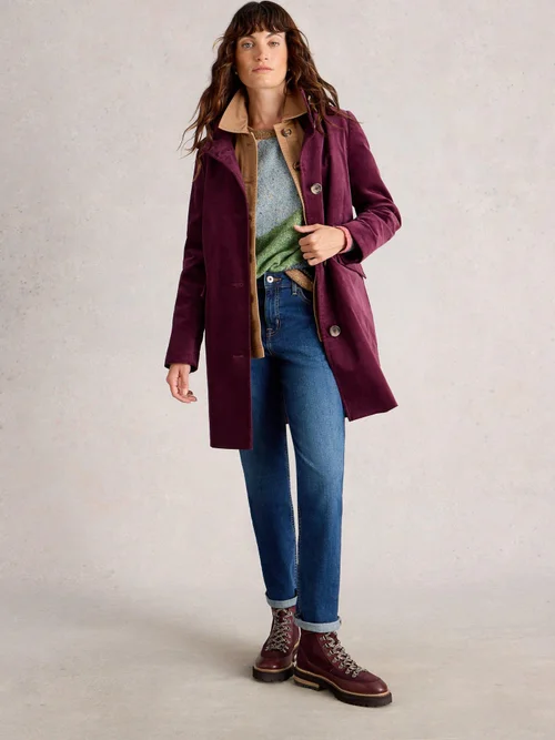 Manteau En Velours Karla - Dk Plum - 52/R Image 2