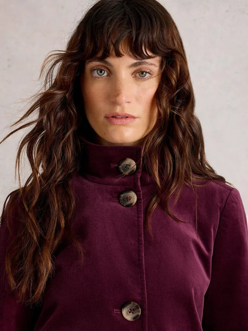 Manteau En Velours Karla - Dk Plum - 52/R Image 1