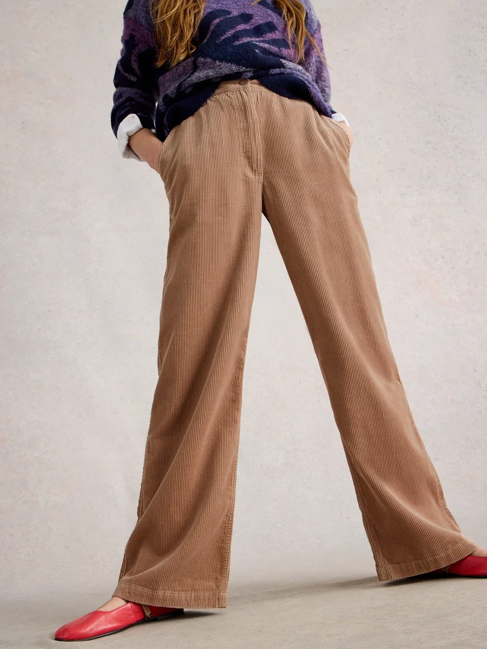 Pantalon large Belle Cord - Lgt Nat - 52/R Image 1