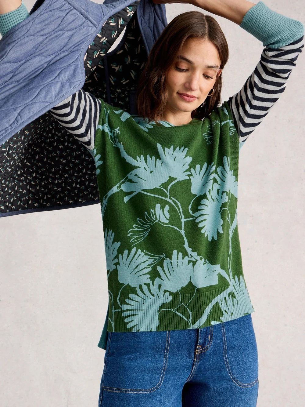 Pull Imprimé Olive - Green Pr - 52 Image 1