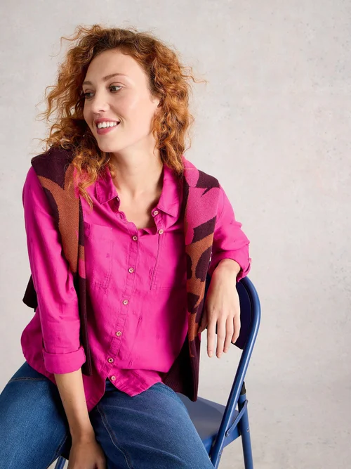 Chemise Sophie En Coton Biologique - Brt Pink - 52 Image 3