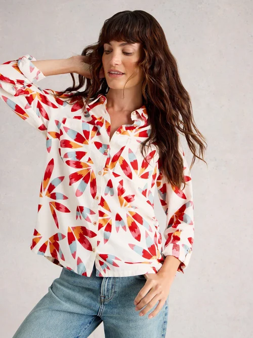 Chemise Sophie En Coton Biologique - Ivory Pr - 34 Image 3