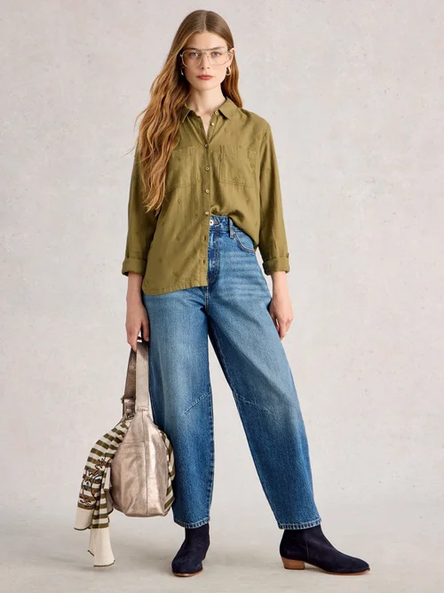 Chemise Sophie En Coton Biologique - Khaki Grn - 48 Image 2