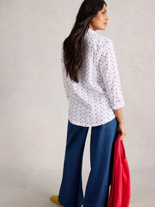 Chemise Sophie En Coton Biologique - White Mlt - 52 Image 4