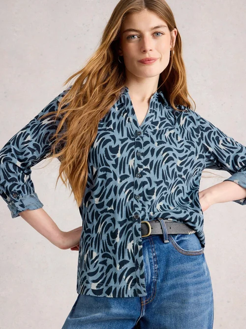 Chemise En Jersey Annie - Blue Pr - 52 Image 3