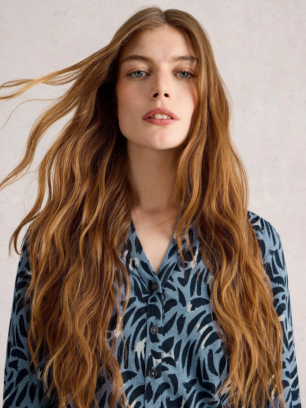 Chemise En Jersey Annie - Blue Pr - 52 Image 1